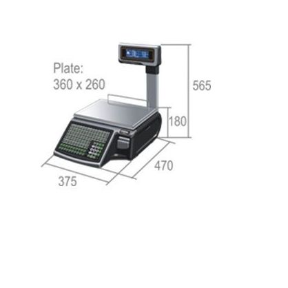 Ваги з друком етикетки M525T Alpha