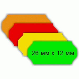 Этикет-лента 26x12 мм Printex цветная