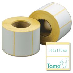 Термоетикетка напівглянець 105x130 мм ТАМА